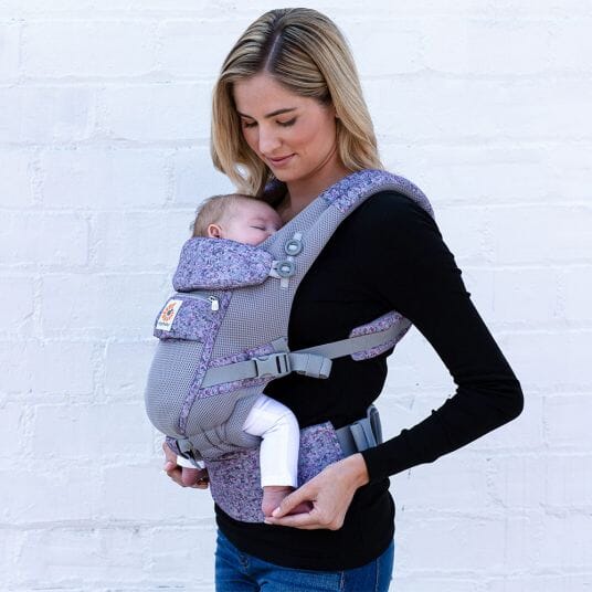 Porte Bébé - BreathBabyBag™ - Mauve Lavande - Accessoire de Bebe