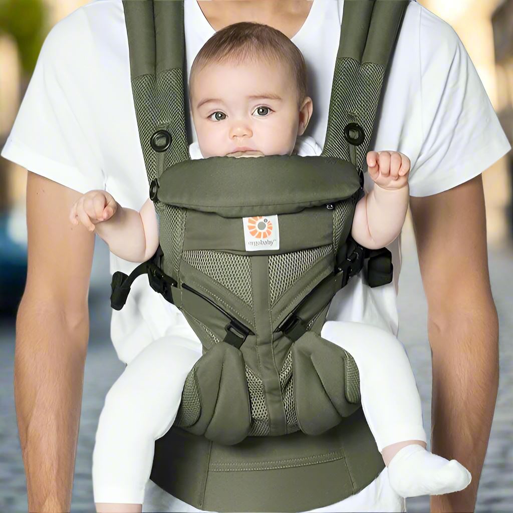 Porte Bébé - BreathBabyBag™ - Vert Olive - Accessoire de Bebe